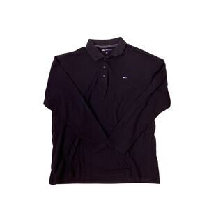 Badrhino Black Embroidered Button-Down Shirt Mens 2XL Collared‎ Casual